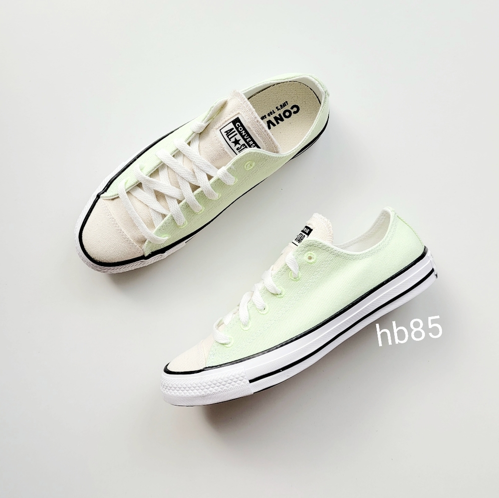 Converse CTAS OX Barely Volt Green Egret Women's 10.5